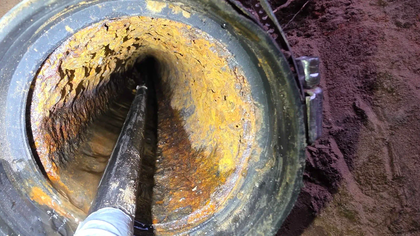 This drain was clogged at this home in Flagstaff Arizona