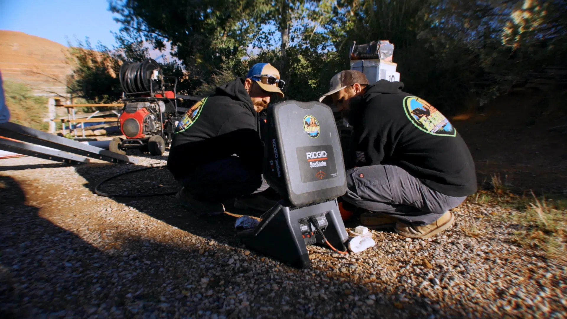 Element Plumbing has a camera that can look down sewer lines to see where there is a break