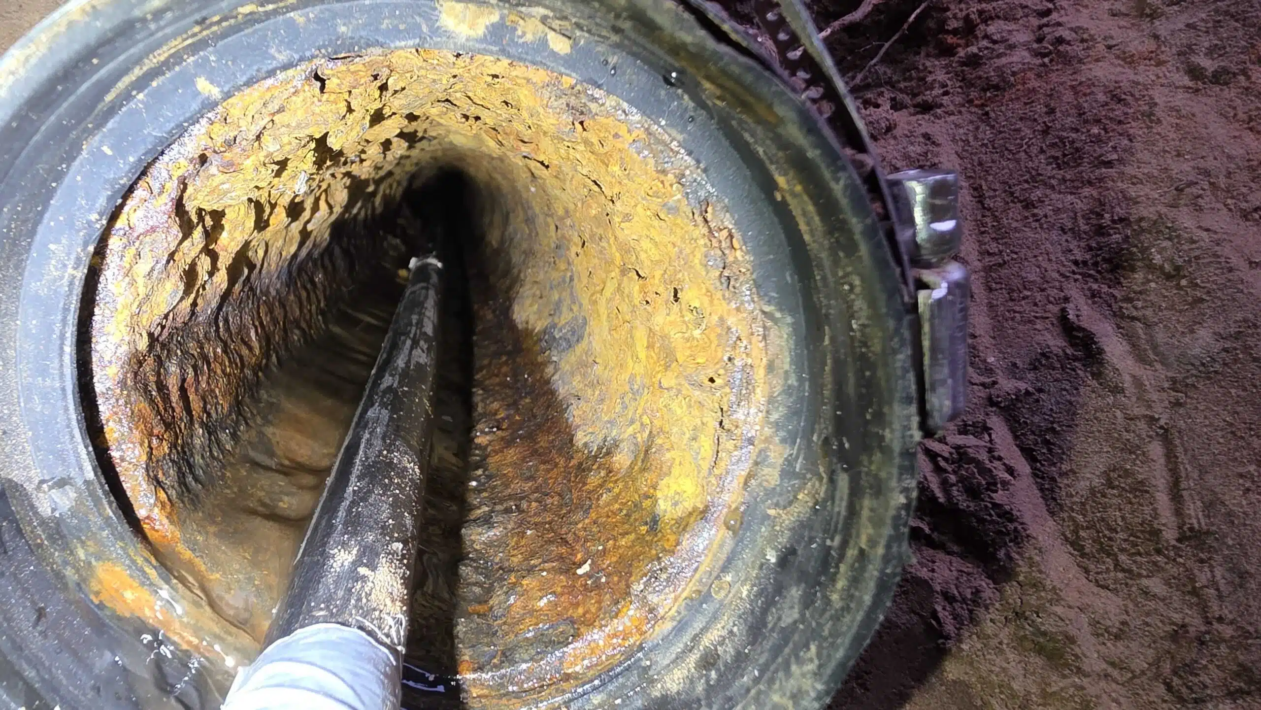 This drain was clogged at this home in Flagstaff Arizona